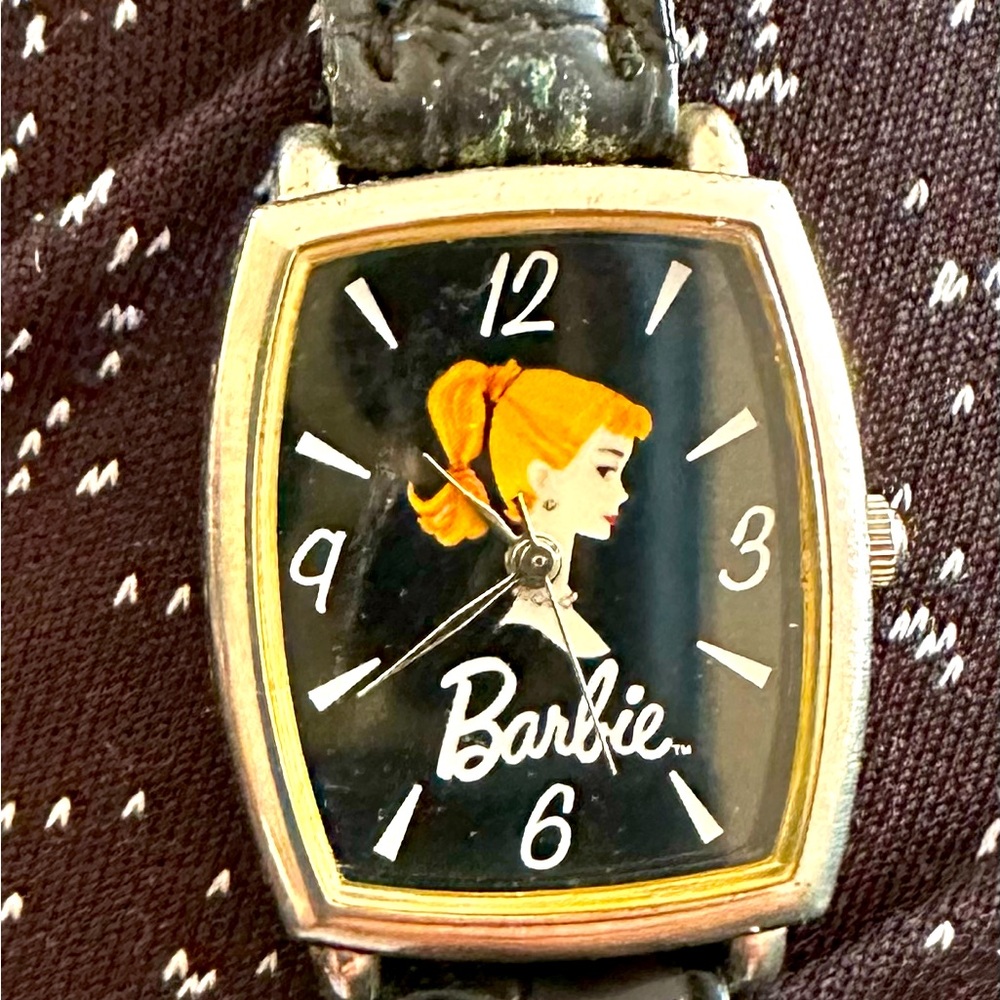 Vintage Barbie Wristwatch Watch Timepiece Japan Movement Stainless Steel Back Ld